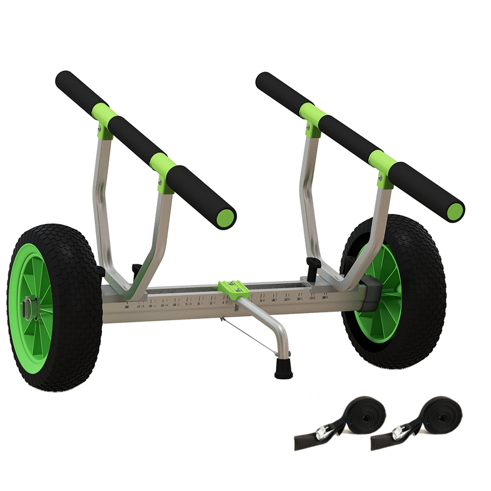 Soozier Kayak Cart Dolly with Adjustable Width and Flat-Free Wheels, Aluminum Frame, for Kayaks, Canoes, Paddleboards