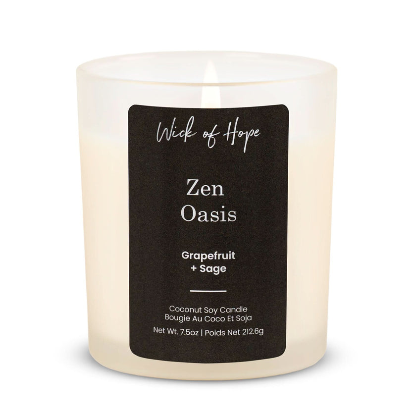 Zen Oasis Candle  | Grapefruit + Sage