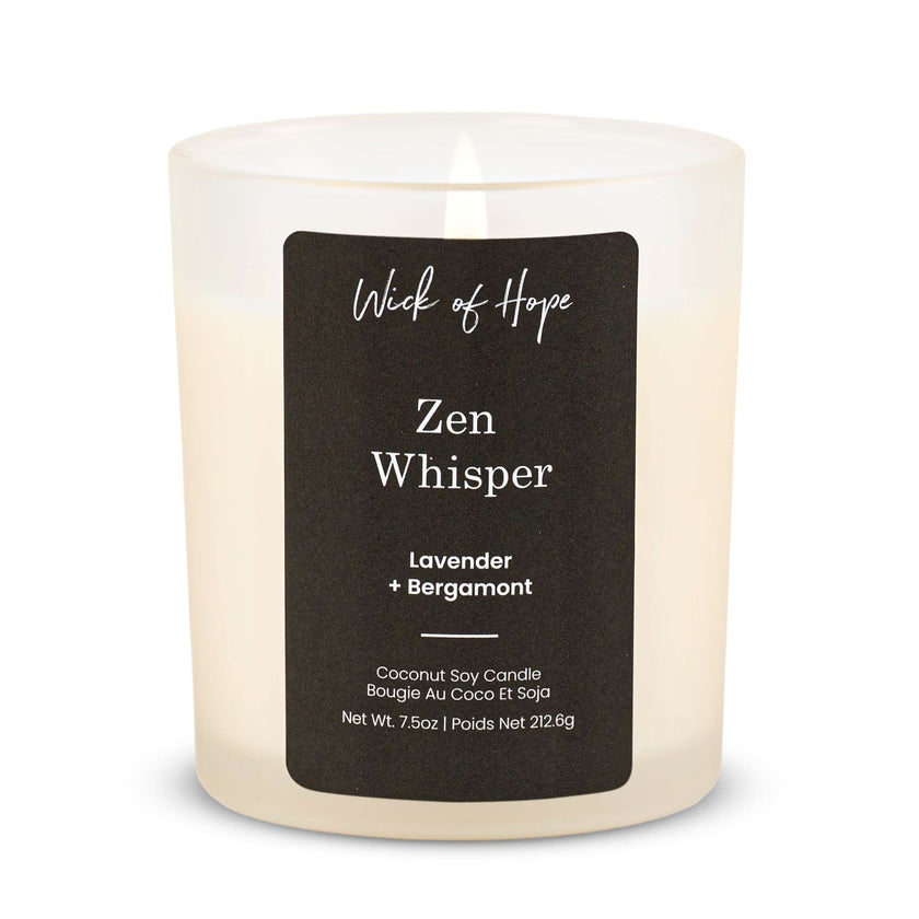 Zen Whisper Candle | Lavender + Bergamot
