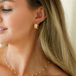 Zendaya Hoops - White Zirconia