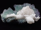 Zhejiang Green-Purple Fluorite with Calcite – Multi-Generation Octahedral Growth