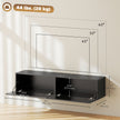 Hunter Floating TV Stand with Storage Cupboards for TVs up to 65 Inches-Black