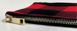 Buffalo Plaid Zipper Pouch