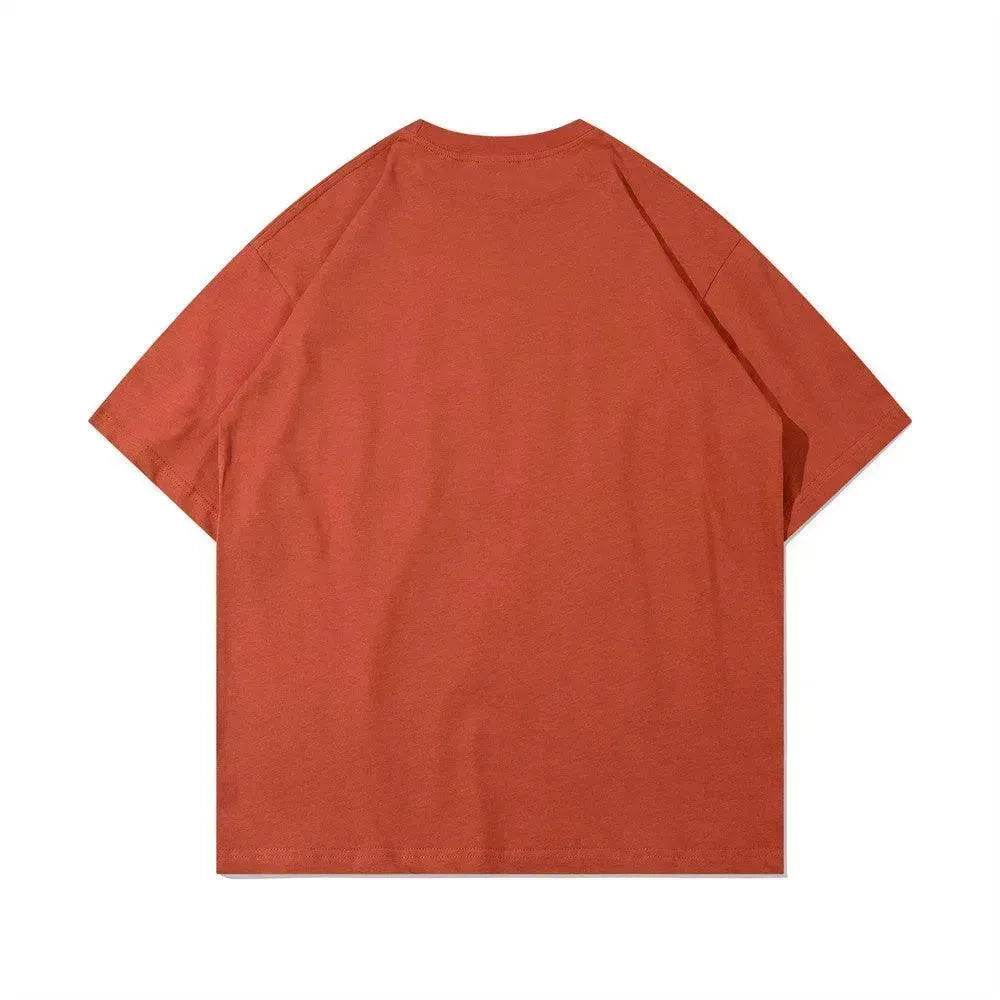 Zodiac Pattern Dragon Print Short Sleeve
