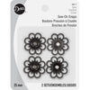 Snap Sew-On with Flower Design (25mm)