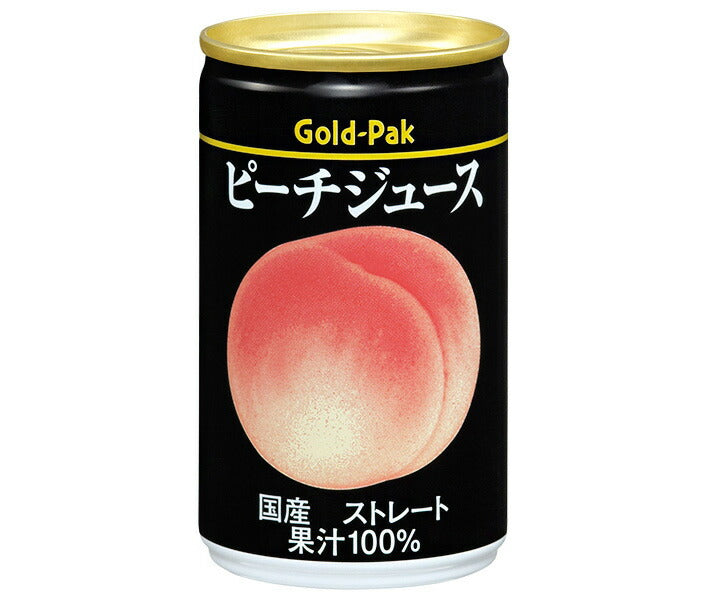 [11/25~ 10% OFF all products!!] Gold Pack Peach Juice (straight) 160g can x 20 cans