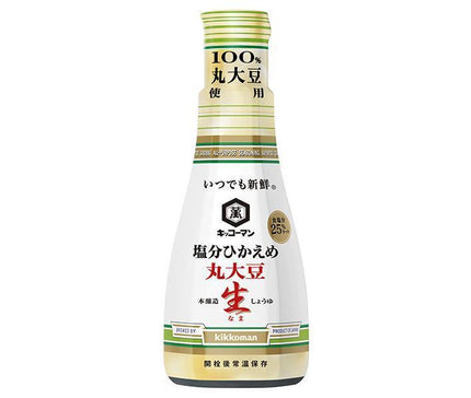 キッコーマン いつでも新鮮 塩分ひかえめ 丸大豆生しょうゆ 200ml×6本入