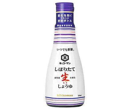 キッコーマン いつでも新鮮 しぼりたて 生しょうゆ 200ml×6本入