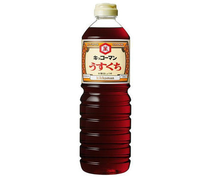 Kikkoman Light Soy Sauce 1L Plastic Bottle x 6 