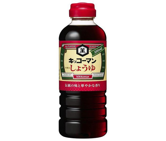 Kikkoman Dark Soy Sauce 500ml PET Bottle x 12 