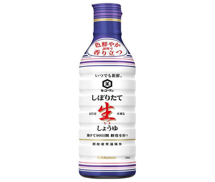 Kikkoman Always Fresh Freshly Squeezed Soy Sauce 450ml PET Bottle x 12 Bottles 