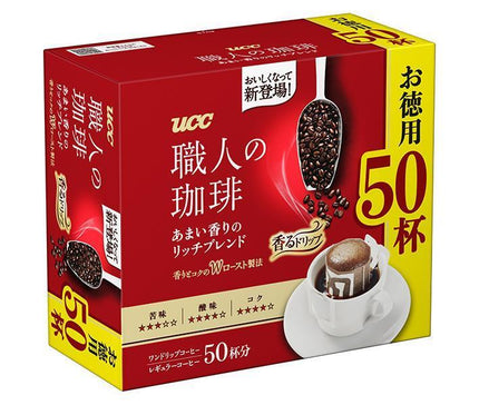 UCC 職人の珈琲 ドリップコーヒー あまい香りのリッチブレンド (7g×50P)×6箱入