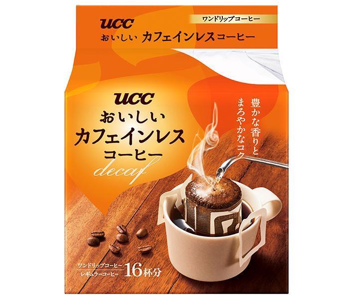 UCC おいしいカフェインレスコーヒー ワンドリップコーヒー (7g×16P)×12(6×2)袋入