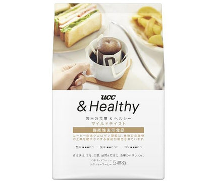 UCC & Healthy Mild Taste One Drip Coffee (12g x 5P) x 12 (6 x 2) Boîte