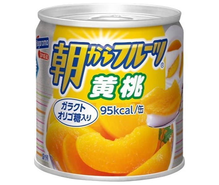 Hagoromo Foods Morning Fruits Yellow Peach 190g Can x 24 pieces 