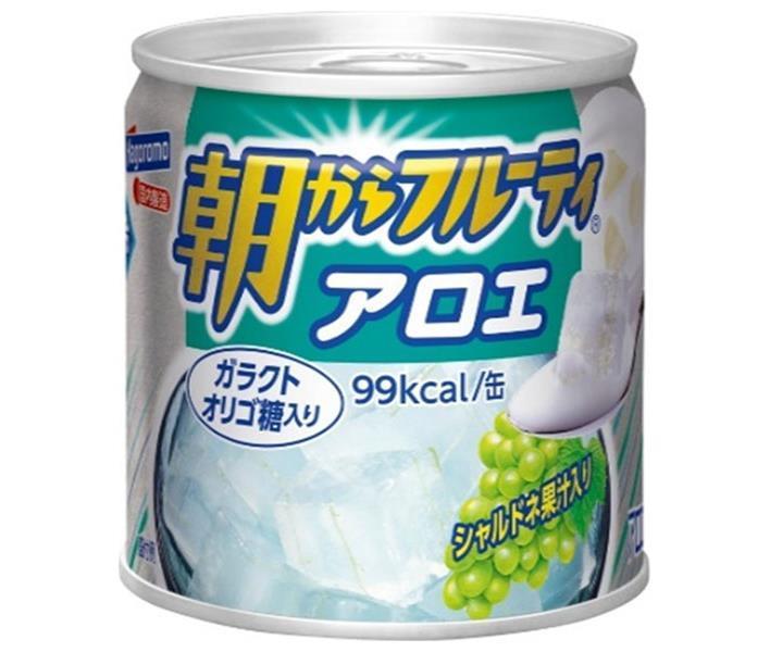 [11/25~ 10% off all products!!] Hagoromo Foods Morning Fruity Aloe 190g can x 24 pieces