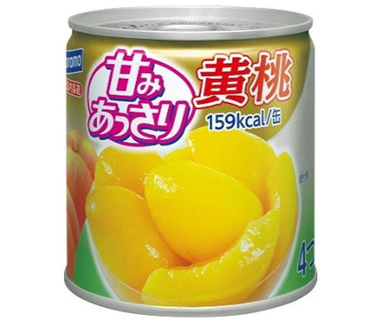 Hagoromo Foods Pêche Jaune Légèrement Sucrée Boîte de 295g x 24 pièces 