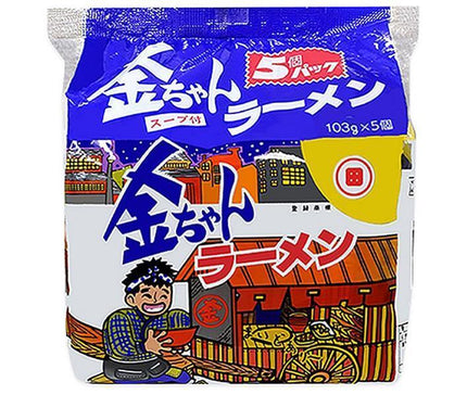 Tokushima Flour Mills Kinchan Ramen 5 meal pack x 6 bags 