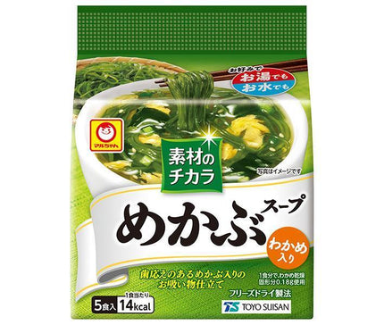 東洋水産 マルちゃん 素材のチカラ めかぶスープ (4.7g×5食)×6袋入