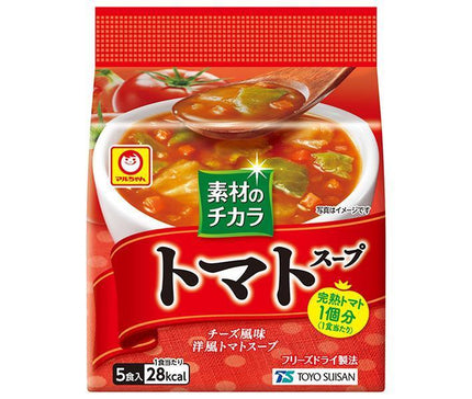 東洋水産 マルちゃん 素材のチカラ トマトスープ (8.1g×5食)×6袋入