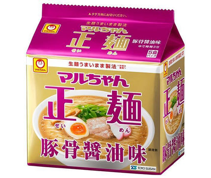東洋水産 マルちゃん正麺 豚骨醤油味 (101g×5食)×6個入