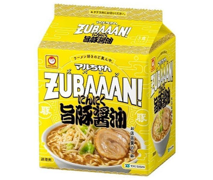 東洋水産 マルちゃんZUBAAAN！ にんにく旨豚醤油 3食パック×9個入