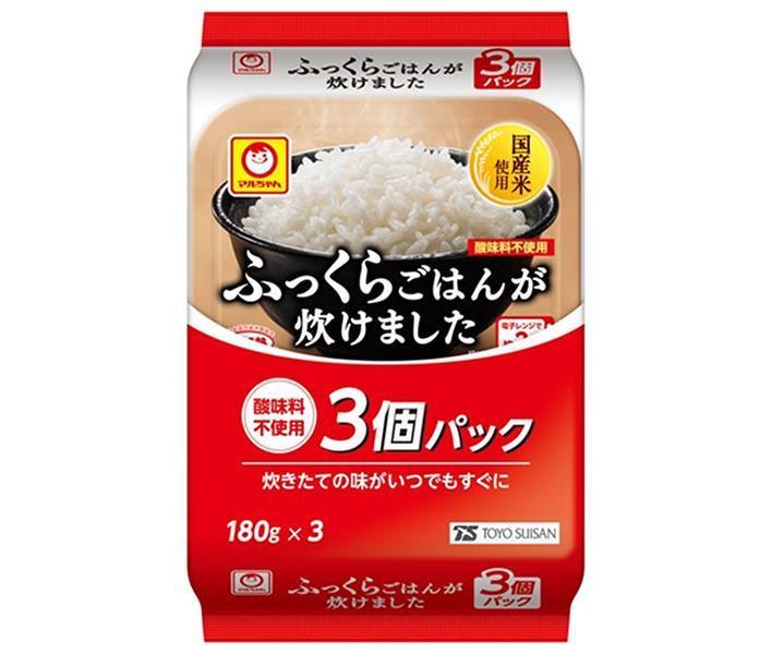 [11/25~ 10% off all products!!] Toyo Suisan Fluffy Rice Cooked 3-pack (180g x 3) x 8 packs