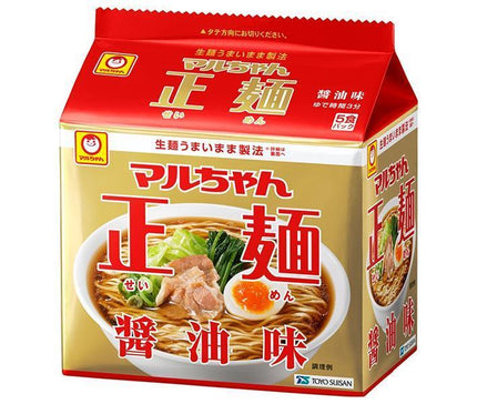 東洋水産 マルちゃん正麺 醤油味 (105g×5食)×6個入