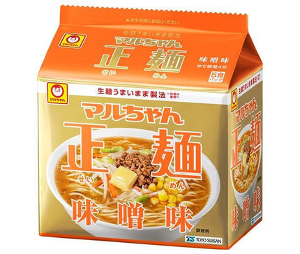 東洋水産 マルちゃん正麺 味噌味 (108g×5食)×6個入