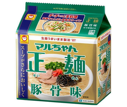 東洋水産 マルちゃん正麺 豚骨味 5食パック×6個入