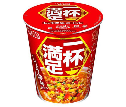 明星食品 一杯満足 しょうゆ味ヌードル 60g×12個入