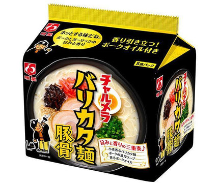 明星食品 チャルメラ バリカタ麺豚骨 5食パック×6袋入