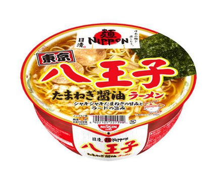 Nissin Foods Men Nippon Hachioji Sauce soja à l'oignon Ramen 112 g x 12 pièces 