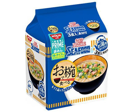 Nissin Foods Cup Noodle Fruits de mer dans un bol Pack de 3 repas x 9 sacs 