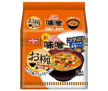 日清食品 お椀で食べるカップヌードル 味噌 3食パック×9袋入
