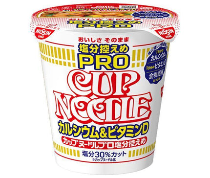 Nissin Foods Cup Noodle Low Salt PRO 1 jour de calcium et de vitamine D 73 g x 12 pièces 