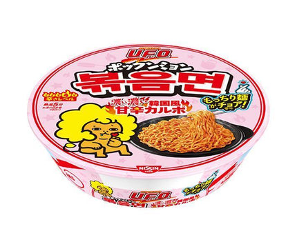日清食品 日清焼そばU.F.O. ポックンミョン 濃い濃い韓国風甘辛カルボ 101g×12個入