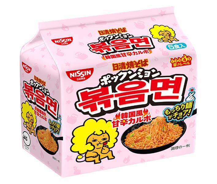 Nissin Foods Nissin Yakisoba Bokkeummyeon Korean-style sweet and spicy carbo 5 meal packs x 6 pieces 