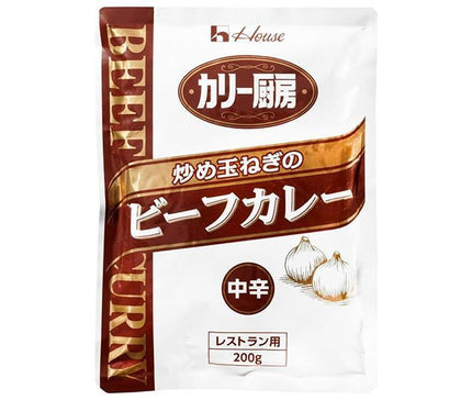 House Foods Curry Kitchen Fried Onion Beef Curry, Medium Spicy, 180g x 30 pieces 