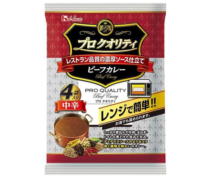 [11/25~ 10% off all products!!] House Foods Pro Quality Beef Curry 4 bags Medium Spicy 680g (170g x 4 bags) x 6 pieces