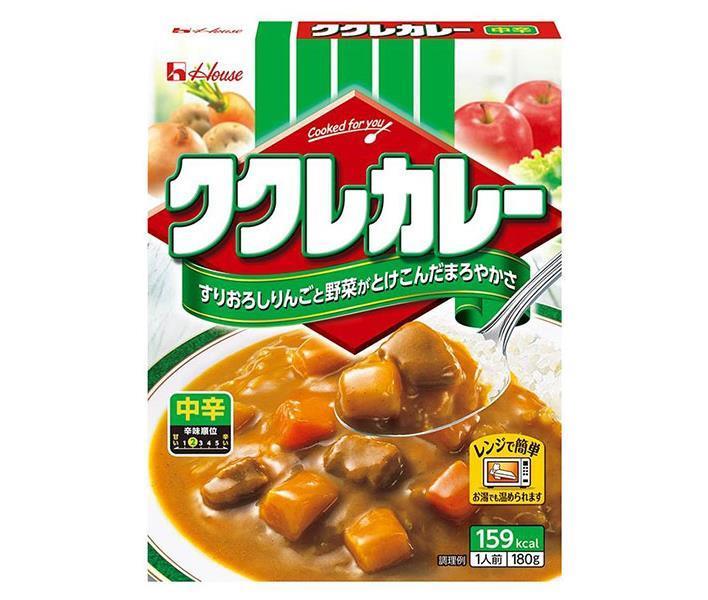 [11/25~ 10% off all products!!] House Foods Kukure Curry, Medium Spicy, 180g x 30 pieces