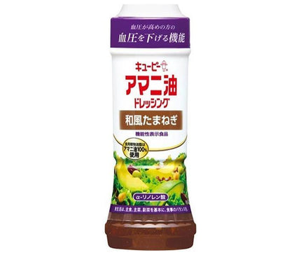 Kewpie Huile de Lin Vinaigrette Oignon de Style Japonais [Aliments avec Allégations Fonctionnelles] Bouteilles PET de 210 ml x 12 pièces 