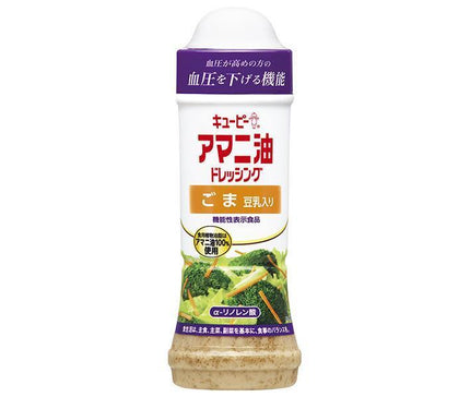 KEWPIE Flaxseed Oil Dressing, Sesame, Soy Milk [Functional Food] 210ml PET Bottle x 12 