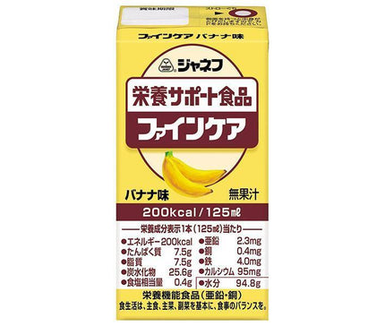 KEWPIE JANEF Nutritional Support Food Fine Care Banana Flavor 125ml Paper Pack x 12 Bottles 