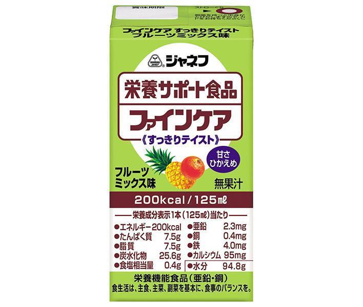 [11/25~ 10% off all products!!] KEWPIE JANEF Nutritional Support Food Fine Care Refreshing Taste Fruit Mix Flavor 125ml Paper Pack x 12 Bottles