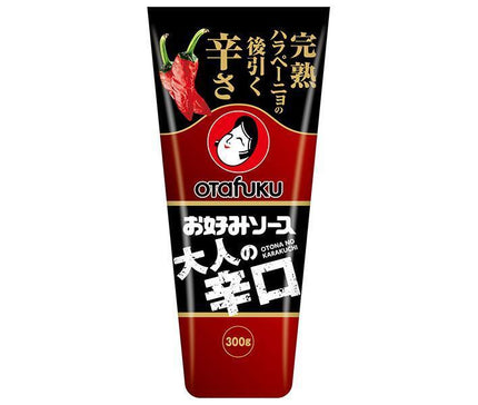 Otafuku Okonomiyaki Sauce, Spicy for Adults, 300g x 12 bottles 