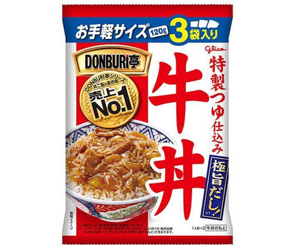 江崎グリコ DONBURI亭 3食パック 牛丼 120g×3×10個入