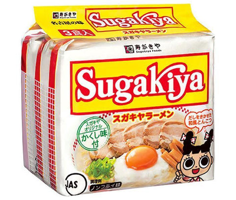 Sugakyaya Ramen 3 meal pack 333g x 8 bags 