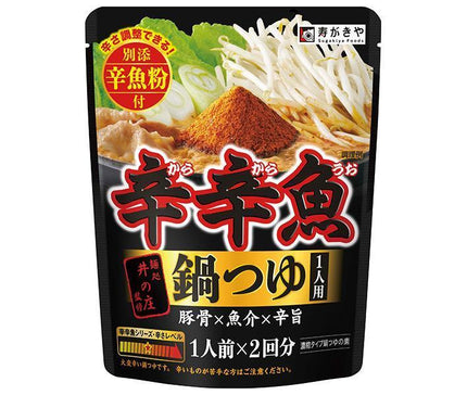 寿がきや 麺処井の庄監修 辛辛魚鍋つゆ 96g(1人前×2回分)×10袋入