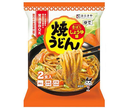 寿がきや 焼うどん しょうゆ味 2食入 444g×10袋入